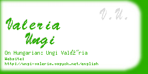 valeria ungi business card